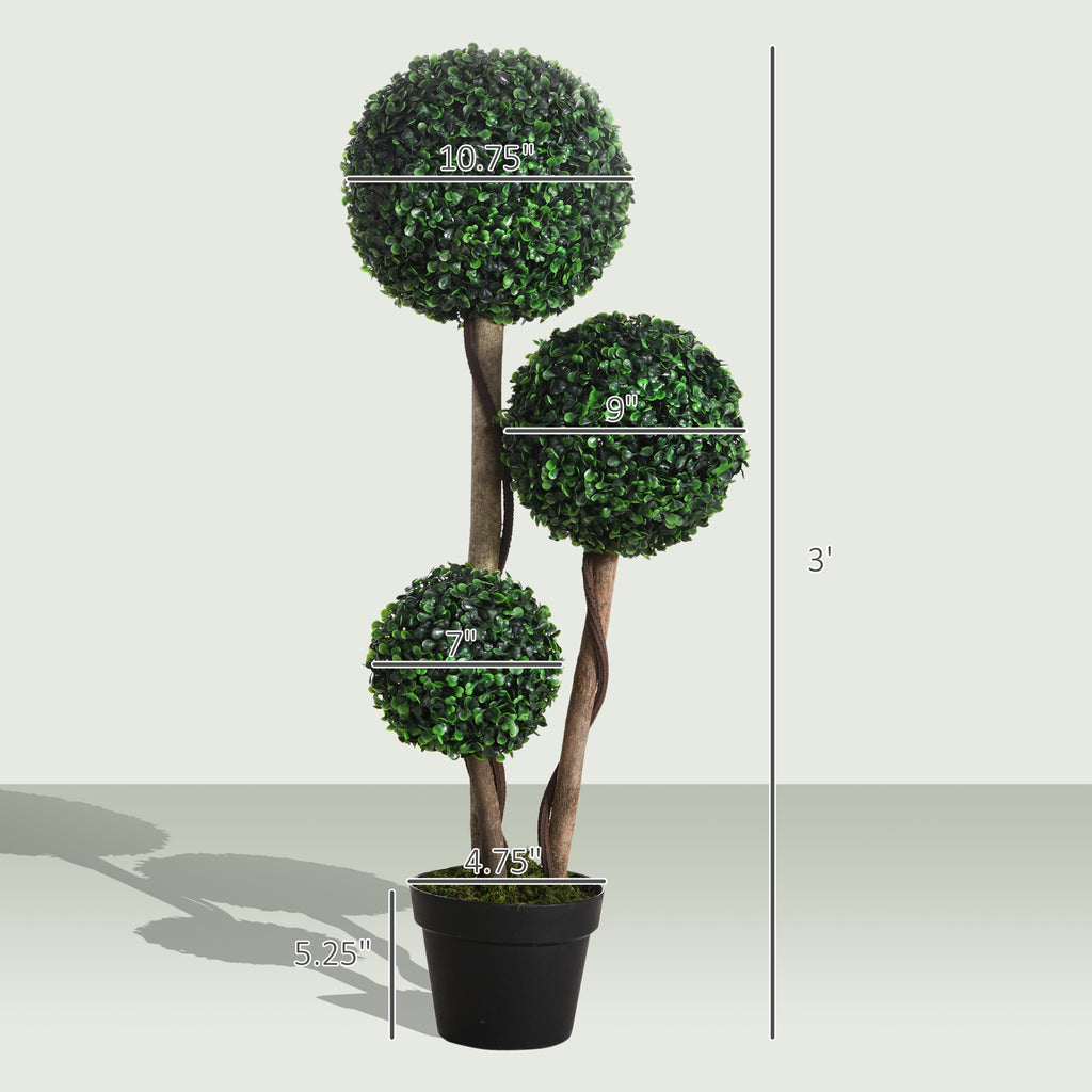 Artificial Potted Plant, Faux Greenery for Indoor and Outdoor Decor