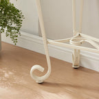 Tempered Glass Console Table White | Two-Tier Design