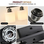 6-Light Black Vanity Lights