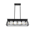 Modern Farmhouse Chandelier | Rectangular Ceiling Light