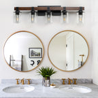 35 Rustic 5-Light Vanity Light