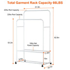 1Pc Garment Hanging Rack Clothing Hanging Rail Pillow Shoe Display Org