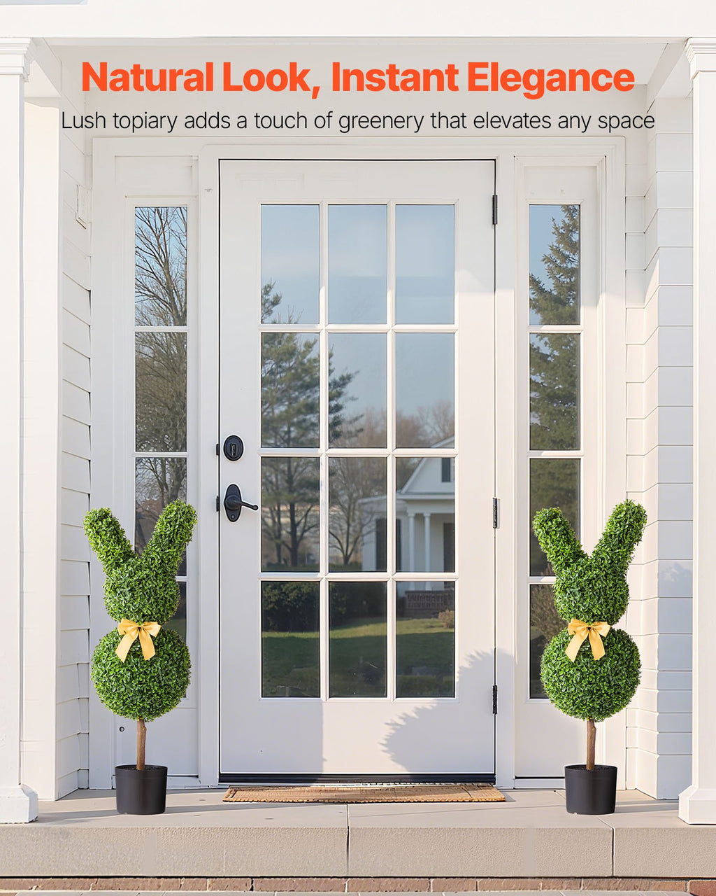 Artificial Topiary Bunny-Shape Boxwood Ball