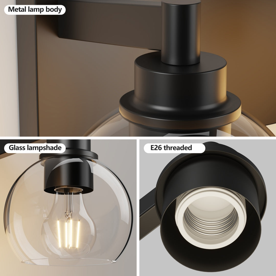 Bathroom Light Fixtures Over Mirror 5-Lights Bathroom Vanity Light Wit