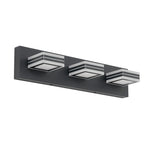 Matte Black Vanity Light Fixtures 3 Lights Up And Down LED Modern Bath