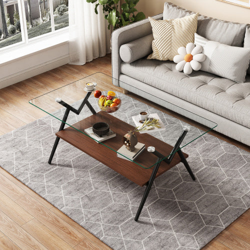 Rectangular Coffee Table | 2-Layer Design