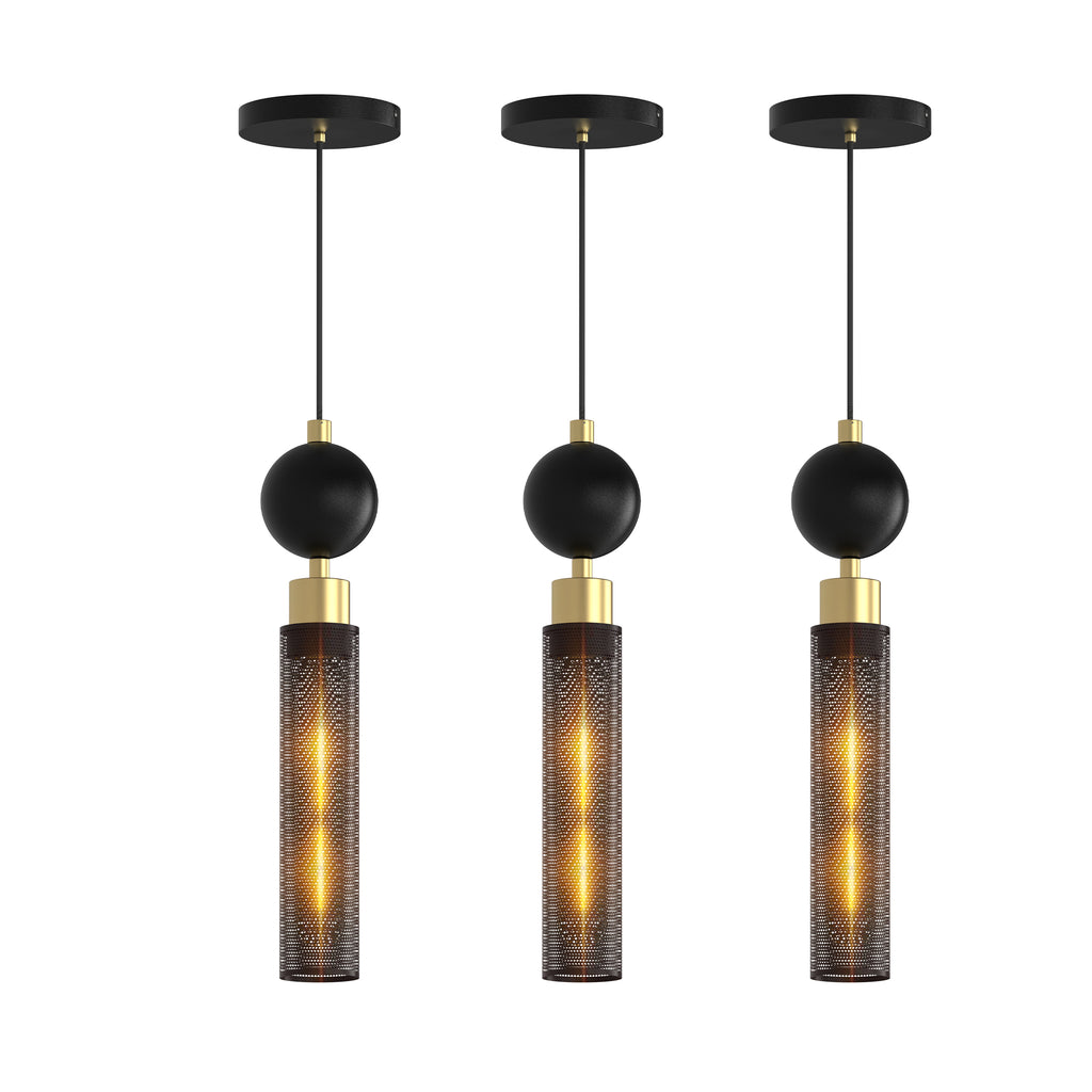 Modern Black Wrought Iron Pendant Light For Kitchen Island