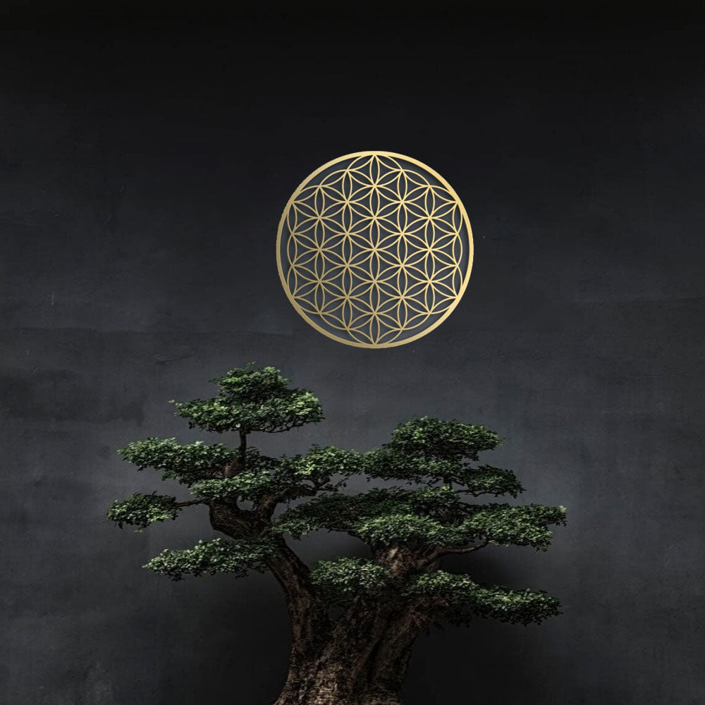 Zen Lotus Metal Wall Art Boho Chic Floral Hanging For Living Room Bedr