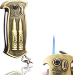 Cool Metal Design Jet Torch Lighter Refillable Butane Novelty Lighter