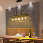 Modern Farmhouse Chandelier | Rectangular Ceiling Light