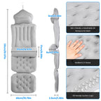 1Pc Full Body Bath Pillow With Headrest Lumbar Support Quick-Drying Ba