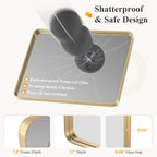 Wall Mirror With Rectangular Metal Frame