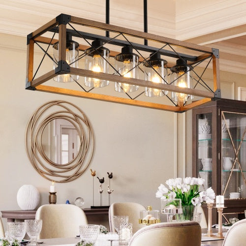 Vintage 5-Light Chandelier | Farmhouse Design