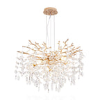 Modern Tree Branch Crystal Chandelier Luxury Gold Crystal Pendant Ligh