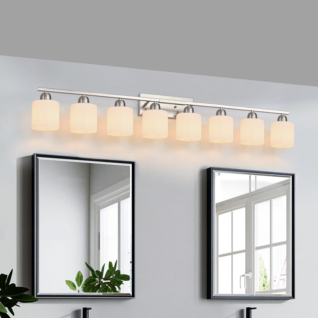 8-Light Bathroom Light Fixtures