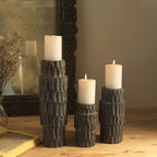 Decorative Wood Centerpiece Candle Holder- 4x8 -Elegant Candle Stand F