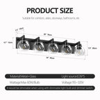 Bathroom Light Fixtures Over Mirror 5-Lights Bathroom Vanity Light Wit