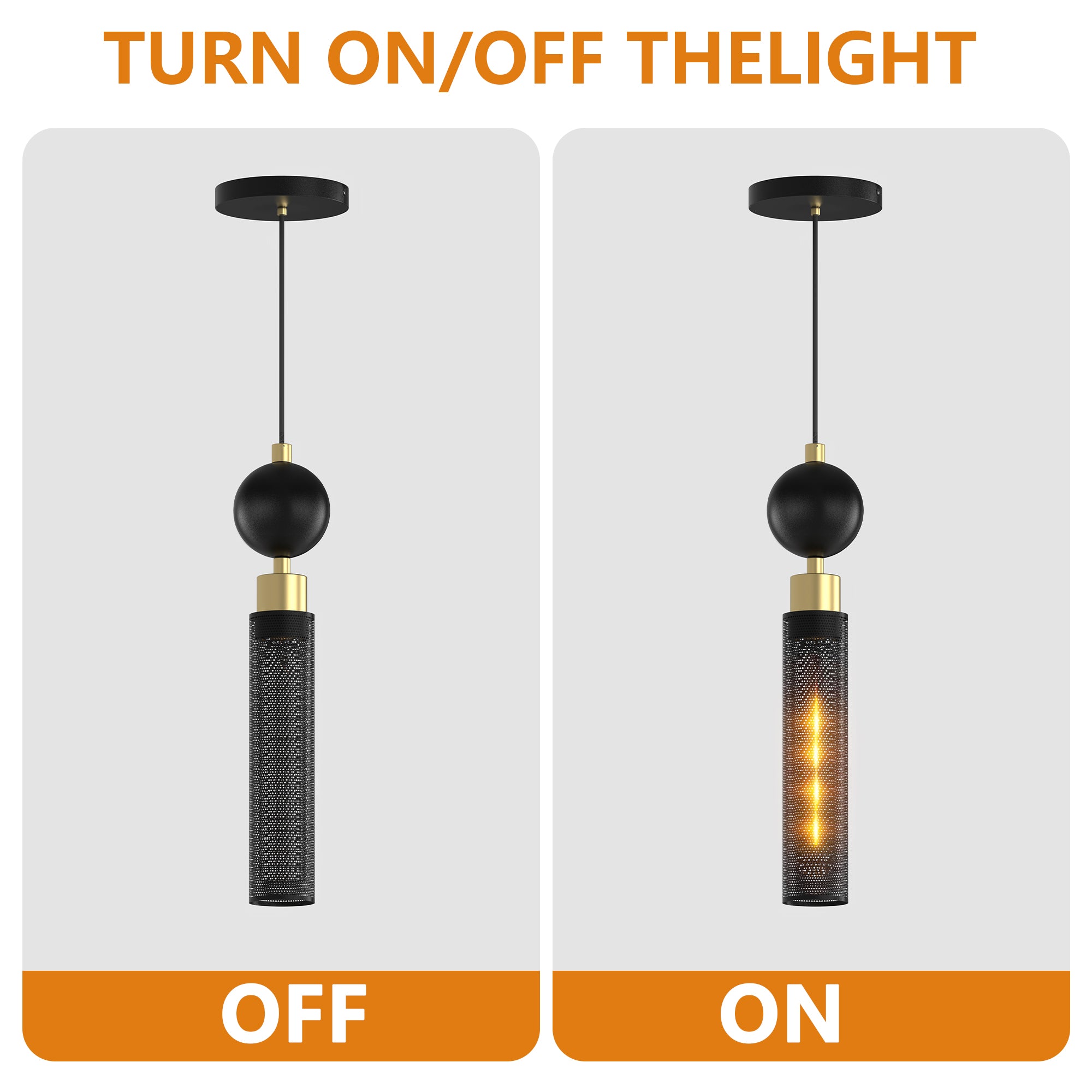 Modern Black Wrought Iron Pendant Light For Kitchen Island