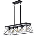 Elegant Farmhouse Dining Chandelier | 5-Lamp Set