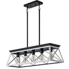 Elegant Farmhouse Dining Chandelier | 5-Lamp Set