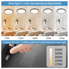 6PK 12 Inch Dimmable LED Flush Mount Ceiling Light