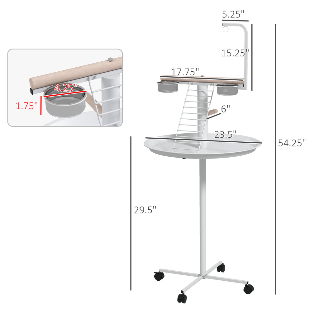 Bird Stand with Wheels