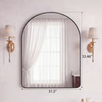 Arched Wall Mirror For Bathroom Over Sink