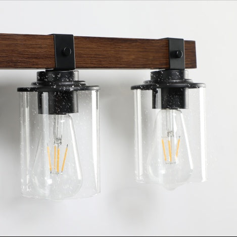 Rustic Bathroom Wall Lamp | 5 Light Fixture