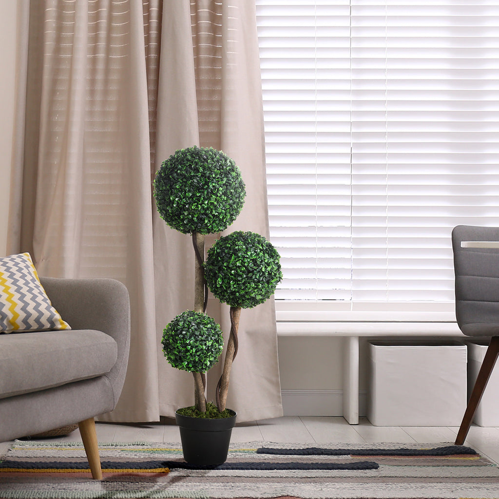 Artificial Potted Plant, Faux Greenery for Indoor and Outdoor Decor