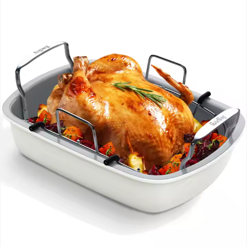 High-Temperature Resistant Chicken Roasting Pan Heat-Resistant Fried C