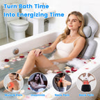 1Pc Full Body Bath Pillow With Headrest Lumbar Support Quick-Drying Ba