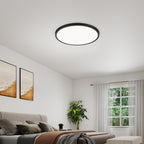 4 PACK Flush Mount LED Ceiling Light Fixture Black