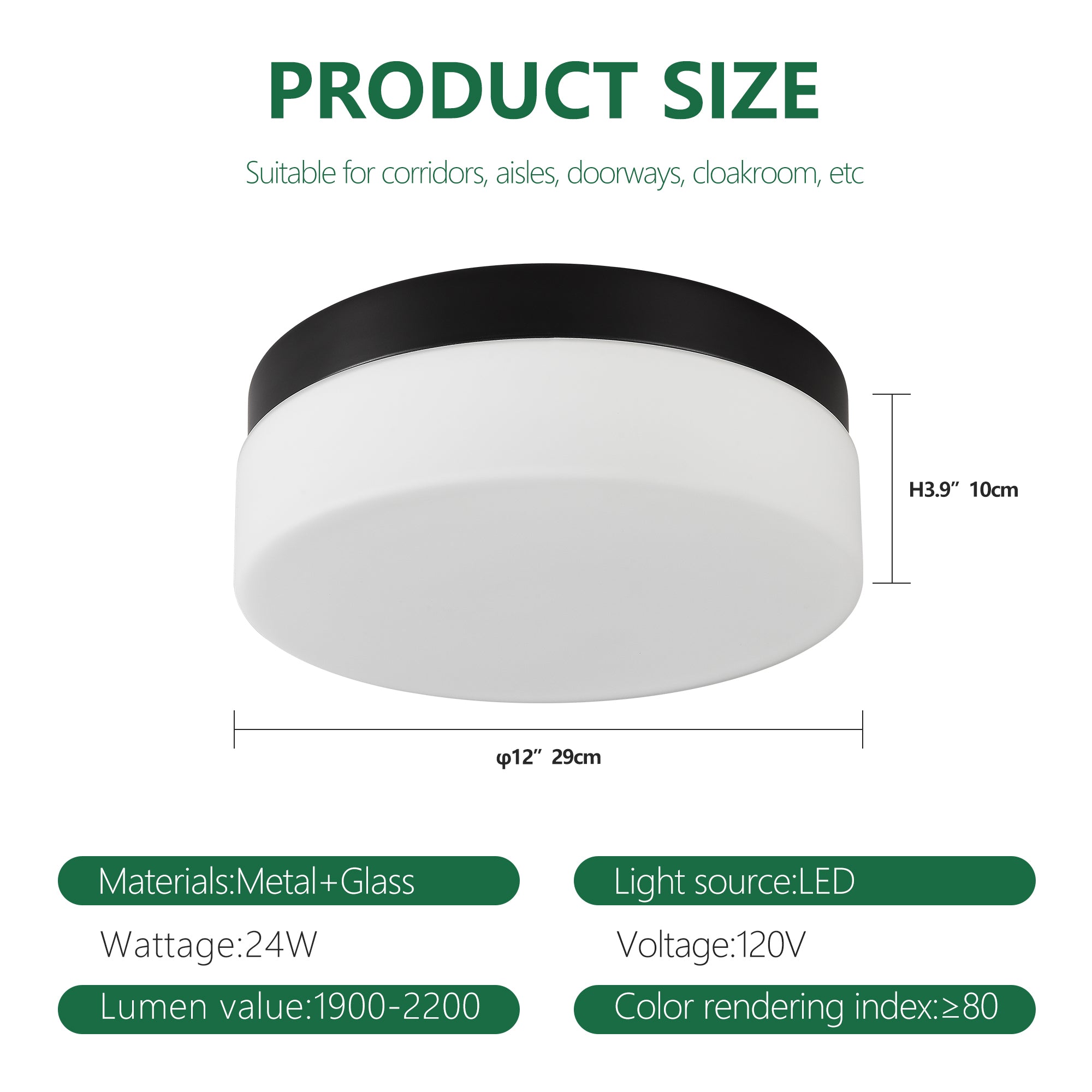 1 PACK LED Flush Mount Ceiling Light Fixture