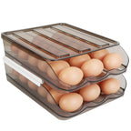 Egg Container Holder For Refrigerator Double Layer Egg Storage Box Wit