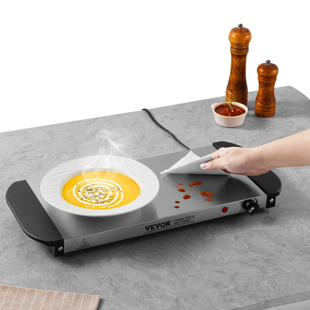 VEVOR Electric Warming Tray Buffet Food Warming W Temp Control Stainle