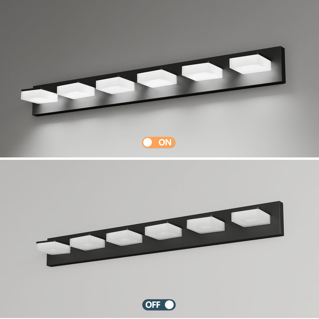 LED Modern Bathroom Vanity Light Fixtures 6-Light