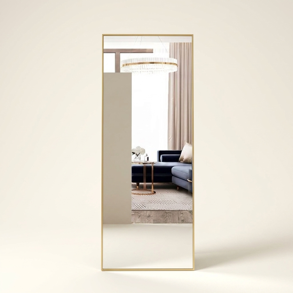 Floor Standing Mirror on a warm cream background
