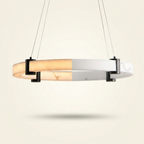 Modern LED Pendant Light on a warm cream background