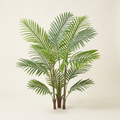 Artificial Gold Cane Palm Tree on a warm cream background