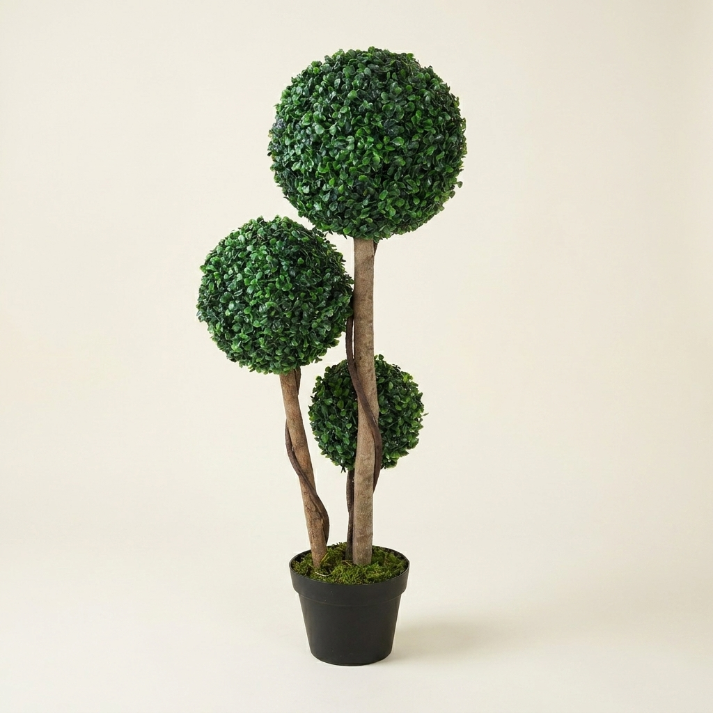 Artificial Plant for Home Decor Indoor & Outdoor Fake Plants Artificia on a warm cream background