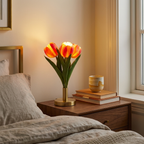 Tulip Lamp - LED Replica Tulip Table Lamp With Flower Vase For Desktop styled in a warm modern interior