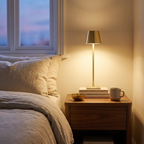 Cordless Table Lamp 2 PCS Rechargeable Battery Desk Lamp Adjustable He styled in a warm modern interior