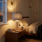 High Quality Hotel European Modern Bed Side Nightstand Decorative Led styled in a warm modern interior