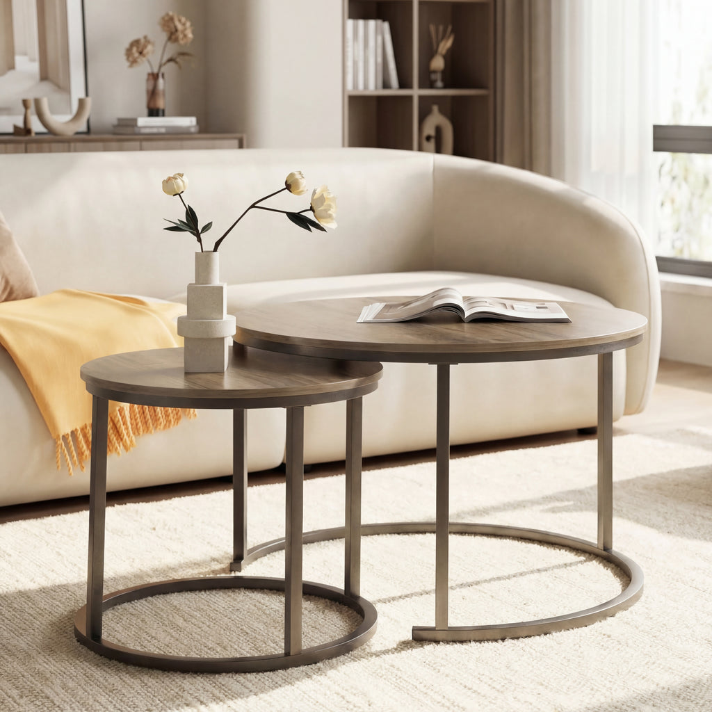 Nesting Coffee Tables  | Two-Piece Set