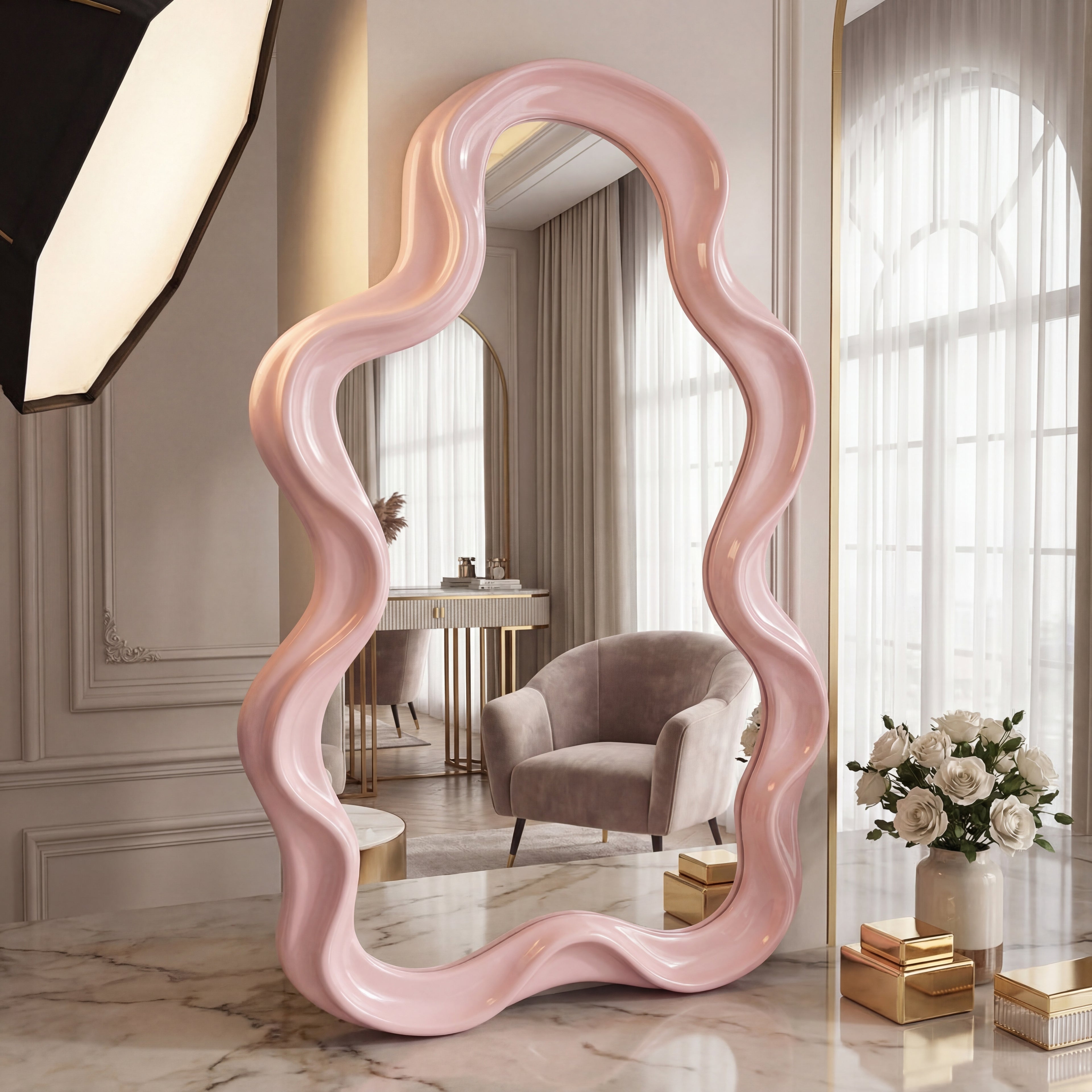 Cloud Shaped Makeup Mirror | Modern Decorative Design