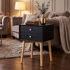 Mid-Century Side Table |  2 Drawers