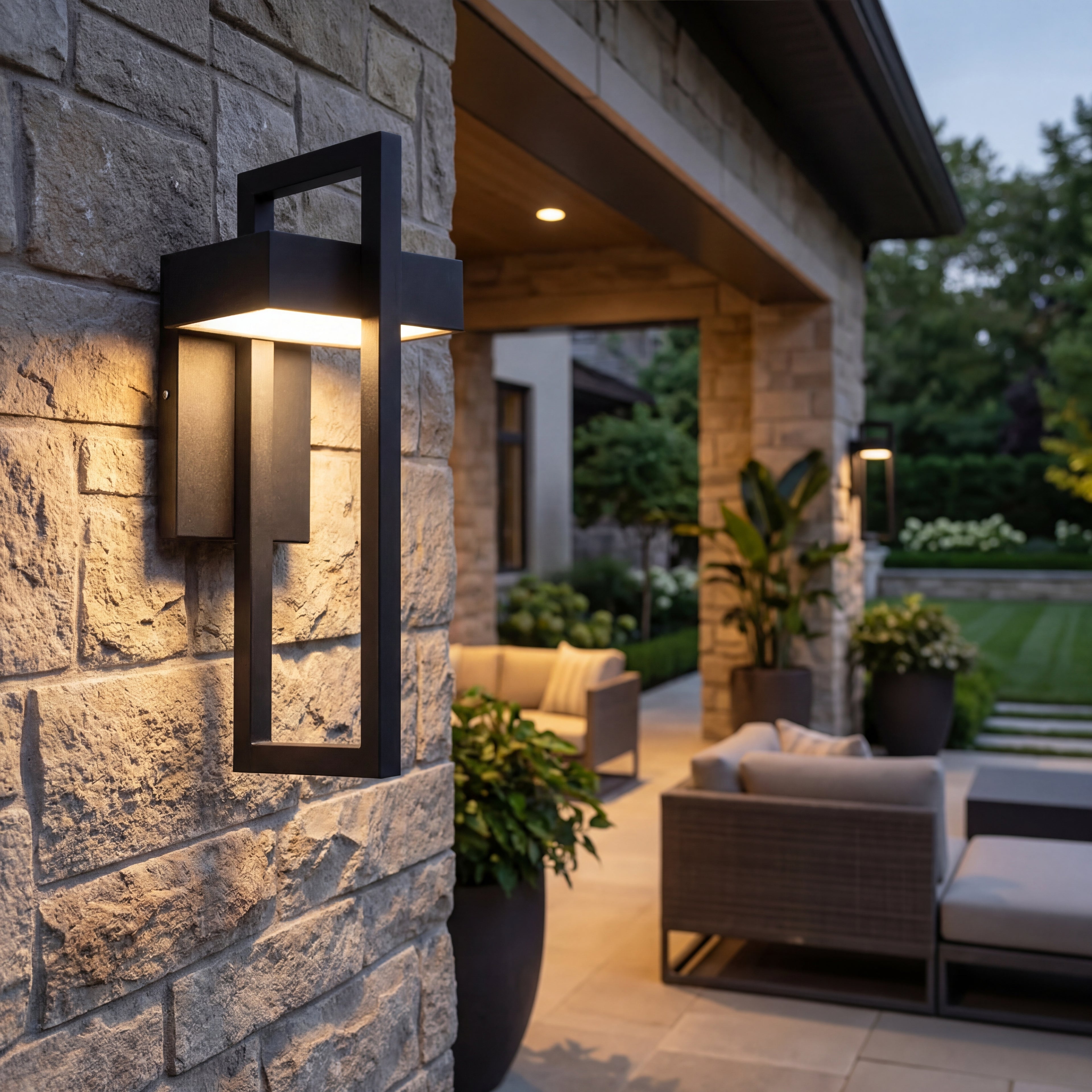 Modern Outdoor Wall Lamp |  Wall-Mounted Design